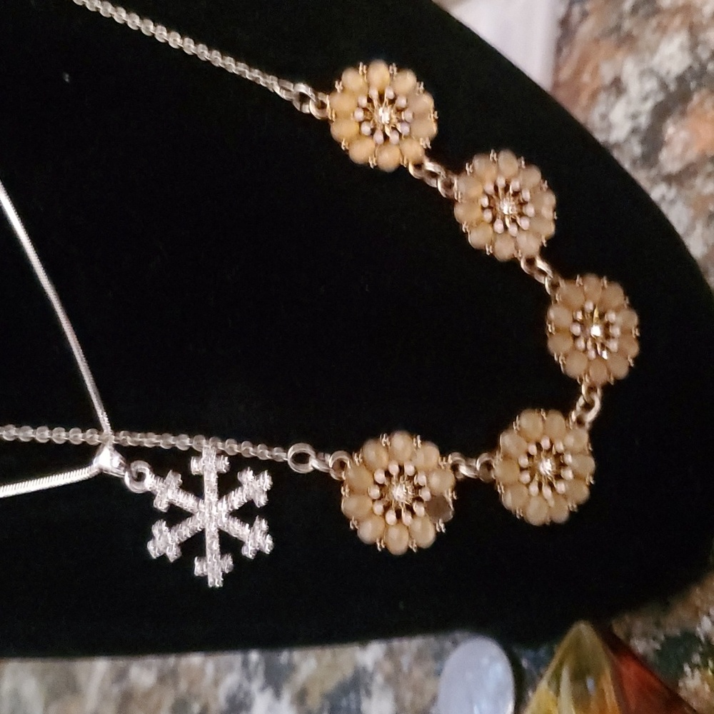 2 necklaces for 20 bucks. Not sure by who got them cleaning out moms boxs .